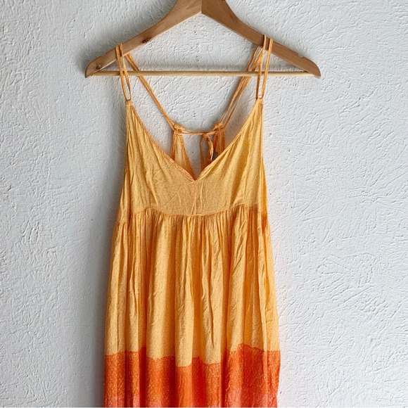 Anthropologie x Carla Weeks Setting Sun Strappy Maxi Dress Sz Small - Picture 2 of 9